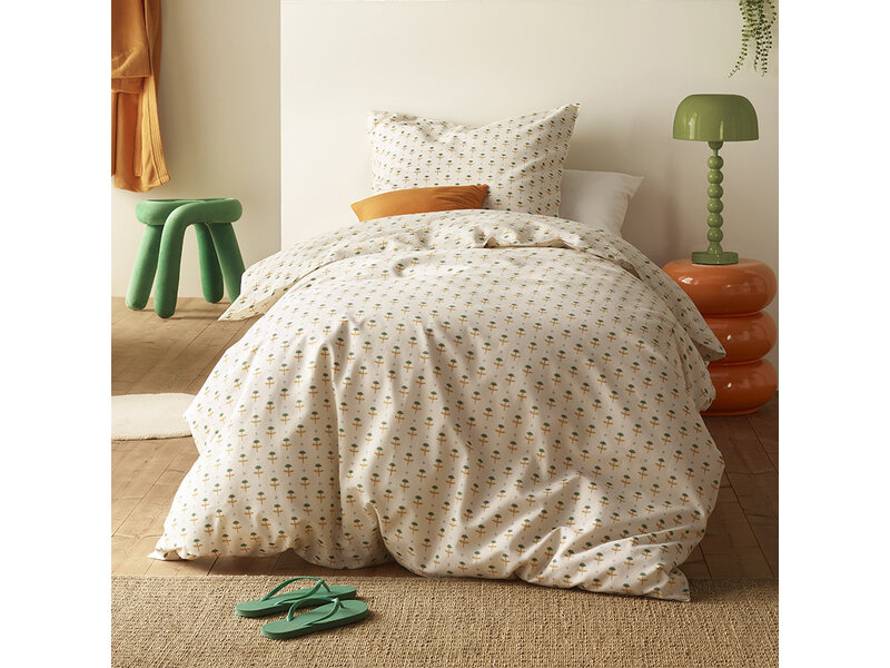 Moodit Dekbedovertrek Odil Sandflower - 140 x 200/220 + 60 x 70 cm - Katoen