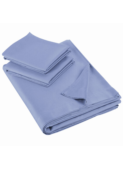 De Witte Lietaer Lakenset Olivia Sky Blue 280 x 280 cm Satijnkatoen