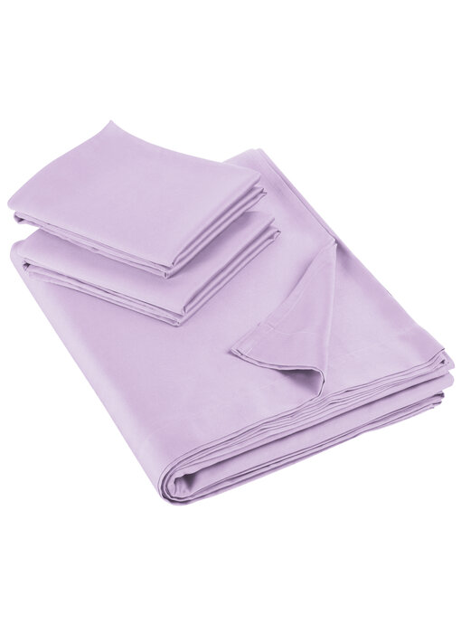 De Witte Lietaer Parure de draps Olivia 280 x 280 cm en satin de coton lilas