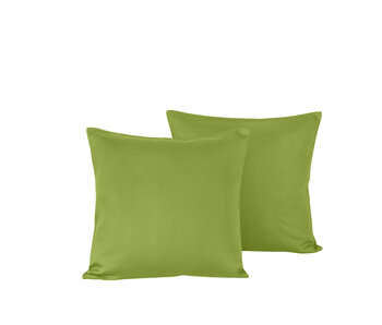 De Witte Lietaer Set Kussenslopen Olivia Cactus 40 x 40 cm 2 stuks Katoen Satijn