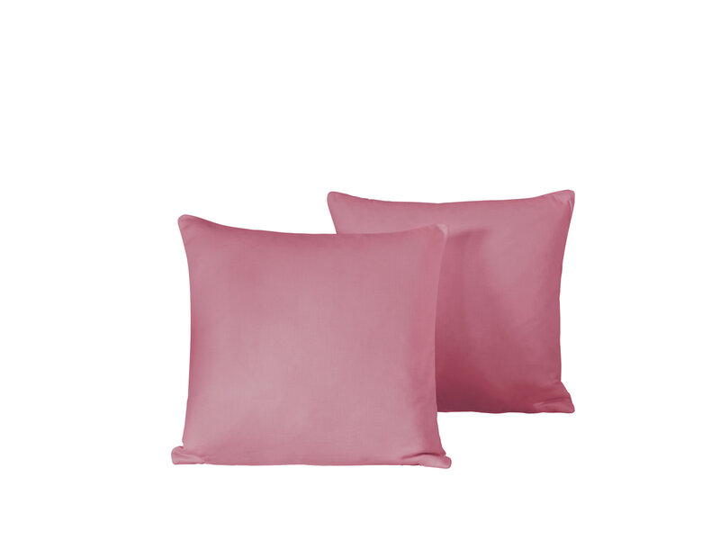 De Witte Lietaer Set Kussenslopen Olivia Blossom - 2 stuks - 40 x 40 cm - Roze - Katoen Satijn