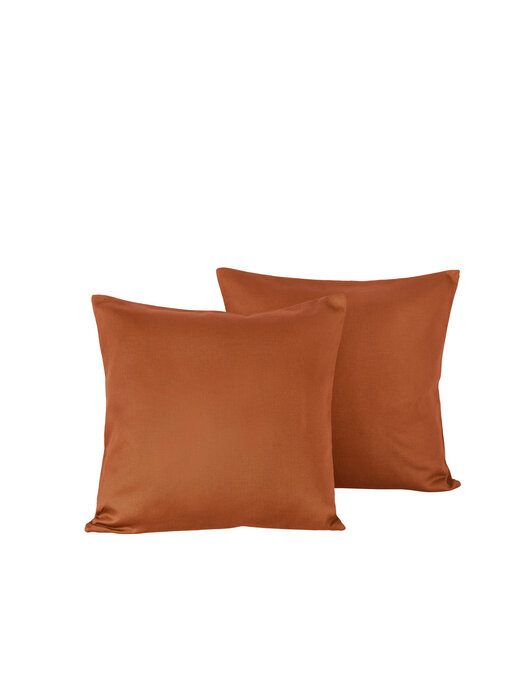 De Witte Lietaer Set Pillowcases Olivia Caramel 40 x 40 cm 2 pieces Cotton Satin