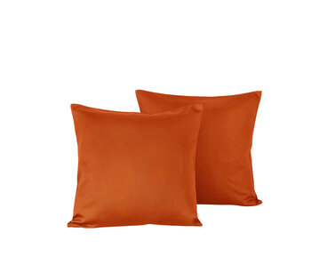 De Witte Lietaer Kissenbezug-Set Olivia Rooibos 40 x 40 cm 2-teilig Baumwollsatin