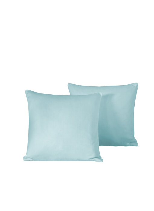 De Witte Lietaer Lot de 2 taies d'oreiller Olivia Sea Angel 40 x 40 cm en satin de coton