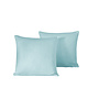 Lot de 2 taies d'oreiller Olivia Sea Angel 40 x 40 cm en satin de coton