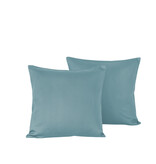 De Witte Lietaer Olivia Arctic Pillowcase Set - 2 pieces - 40 x 40 cm - Blue - Cotton Satin