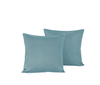 De Witte Lietaer Kissenbezug-Set Olivia Arctic 40 x 40 cm, 2-teilig, Baumwollsatin