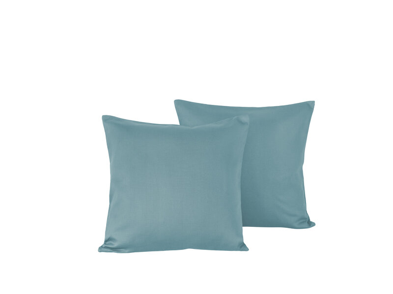 De Witte Lietaer Olivia Arctic Pillowcase Set - 2 pieces - 40 x 40 cm - Blue - Cotton Satin