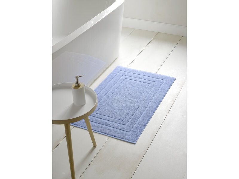 De Witte Lietaer Pacifique Badematte Himmelblau - 60 x 100 cm - Blau - Baumwolle
