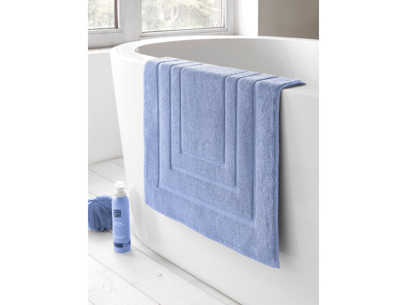 De Witte Lietaer Pacifique Sky Blue Bath Mat - 50 x 75 cm - Blue - Cotton