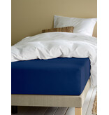 Moodit Alina Uni Navy Blue Fitted Sheet - 90 x 200/220 cm - Cotton Jersey