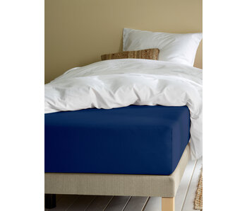 Moodit Hoeslaken Alina Uni Navy Blue 90 x 200/220 cm Katoen Jersey