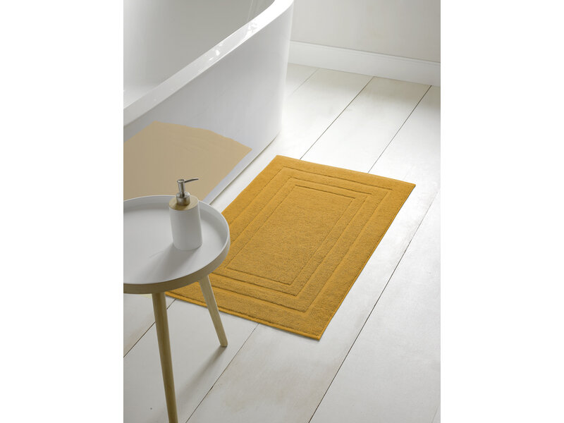 De Witte Lietaer Tapis de bain Pacifique jaune doré - 60 x 100 cm - Jaune - Coton