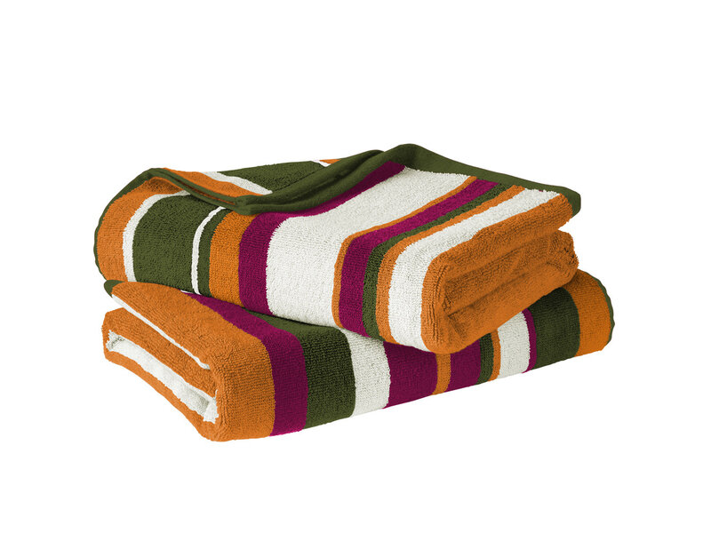 De Witte Lietaer Badhanddoek Ophelia Artemis - Set 2 stuks - 70 x 140 cm - Katoen