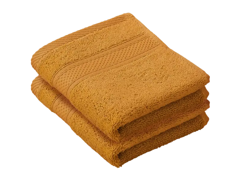 De Witte Lietaer Serviette d'invité Stephanie Copper - 30 x 50 cm - Lot de 2 - Orange - Coton