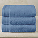 Contessa Santorini Blaues Handtuchset, 3-teilig, 50 x 100 cm, Baumwolle
