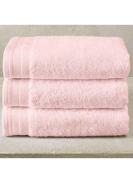 De Witte Lietaer Handdoek Contessa Powder Pink Set 3 stuks 50 x 100 cm Katoen