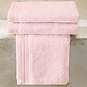 Serviettes d'invités Contessa rose poudré 40 x 60 cm, lot de 3, en coton