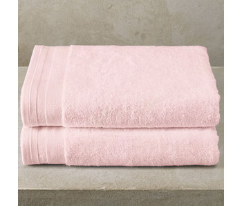 De Witte Lietaer Douchelaken Contessa Powder Pink Set 2 stuks 70 x 140 cm Katoen