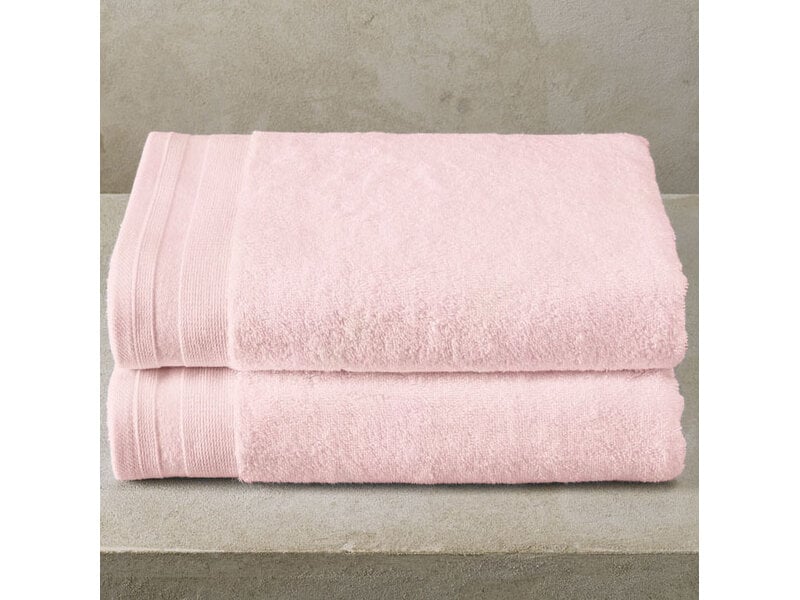 De Witte Lietaer Douchelaken Contessa Powder Pink - Set 2 stuks - 70 x 140 cm - Roze - Katoen