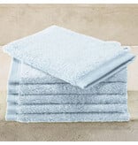 De Witte Lietaer Washcloths Contessa Powder Blue - 6 pieces - 16 x 21 cm - Blue - Cotton