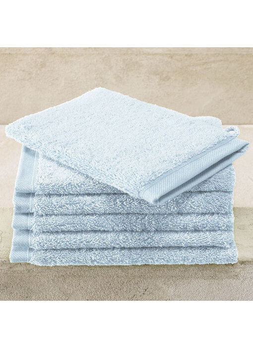 De Witte Lietaer Washcloths Contessa Powder Blue 6 pieces 16 x 21 cm Cotton
