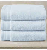 De Witte Lietaer Serviette Contessa bleu poudré - Lot de 3 - 50 x 100 cm - Bleu - Coton