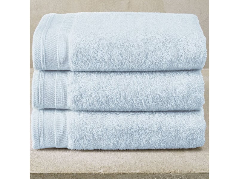 De Witte Lietaer Contessa Powder Blue Towel - Set of 3 - 50 x 100 cm - Blue - Cotton