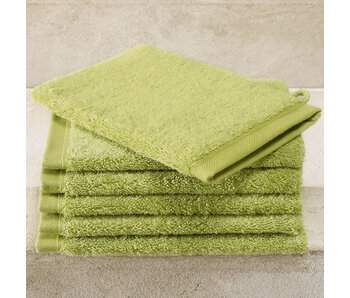 De Witte Lietaer Contessa Pistachio Washcloths 6 pieces 16 x 21 cm Cotton