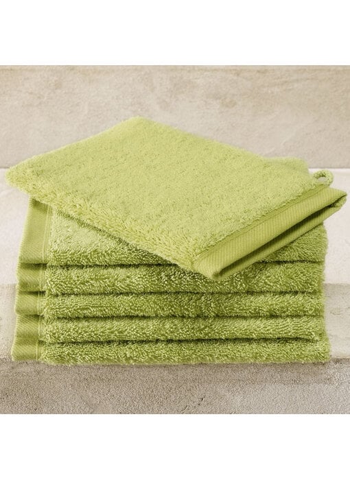 De Witte Lietaer Contessa Pistachio Washcloths 6 pieces 16 x 21 cm Cotton