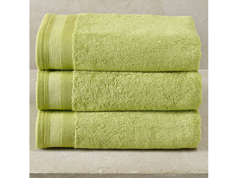 De Witte Lietaer Contessa Pistachio Towel - Set of 3 - 50 x 100 cm - Green - Cotton