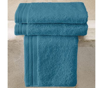 De Witte Lietaer Gästetücher Contessa Capri Blau 40 x 60 cm 3 Stück Baumwolle