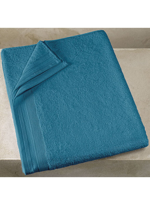 De Witte Lietaer Badetuch Contessa Capri Blau 100 x 150 cm Baumwolle