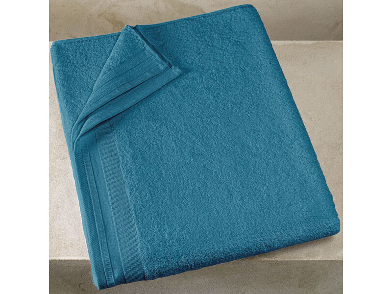 De Witte Lietaer Badlaken Contessa Capri Blue - 100 x 150 cm - Blauw - Katoen