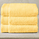 Contessa Butter Yellow Towel Set of 3 50 x 100 cm Cotton