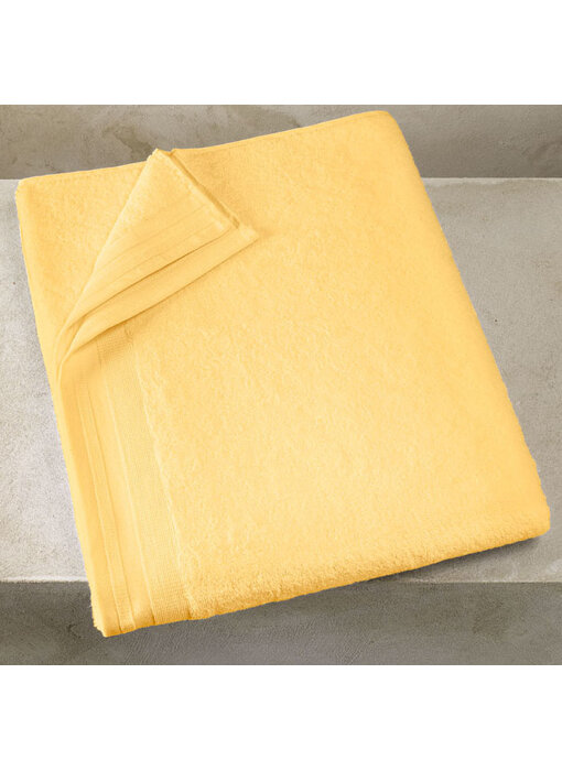 De Witte Lietaer Badetuch Contessa Buttergelb 100 x 150 cm Baumwolle