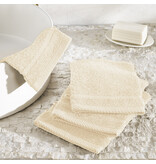 De Witte Lietaer Washandjes Stephanie Cream- 15 x 21 cm - set 4 stuks - Creme - Katoen