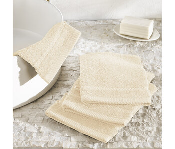 De Witte Lietaer Stephanie Cream Washcloths Set of 4 Cotton