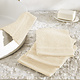 Lot de 4 débarbouillettes Stephanie Cream en coton