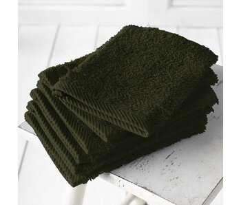 De Witte Lietaer Helene Khaki Washcloths 6 pieces Cotton