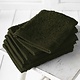 Gants de toilette Helene Khaki, lot de 6, en coton