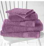 De Witte Lietaer Coffret promotionnel Raisin fumé - 2 gants de toilette + 2 serviettes pour les mains + 2 serviettes de bain - Violet - Coton