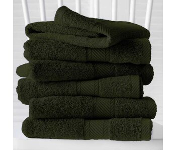De Witte Lietaer Helene Khaki Guest Towels 30 x 50 cm 6 pieces Cotton
