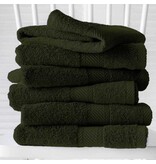 De Witte Lietaer Helene Khaki Towels - 50 x 100 cm - 6 pieces - Green - Cotton