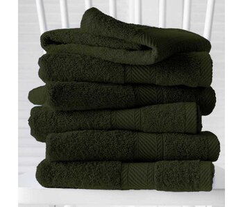 De Witte Lietaer Helene Khaki Towels 50 x 100 cm 6 pieces Cotton