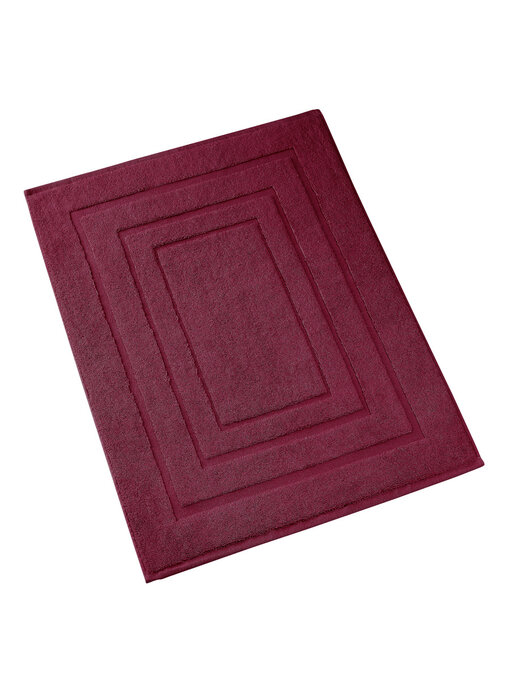 De Witte Lietaer Tapis de bain Pacifique Rouge Betterave 60 x 100 cm Coton