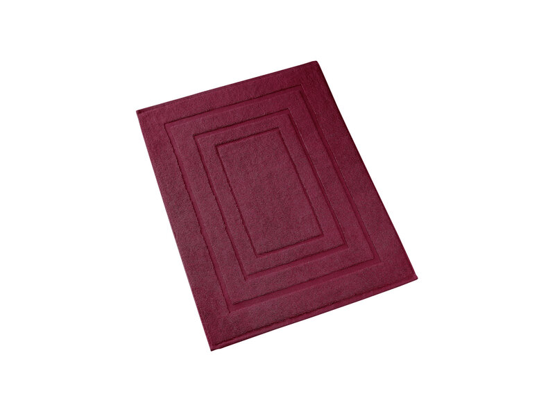 De Witte Lietaer Pacifique Badematte in Beet Red - 60 x 100 cm - Rot - Baumwolle
