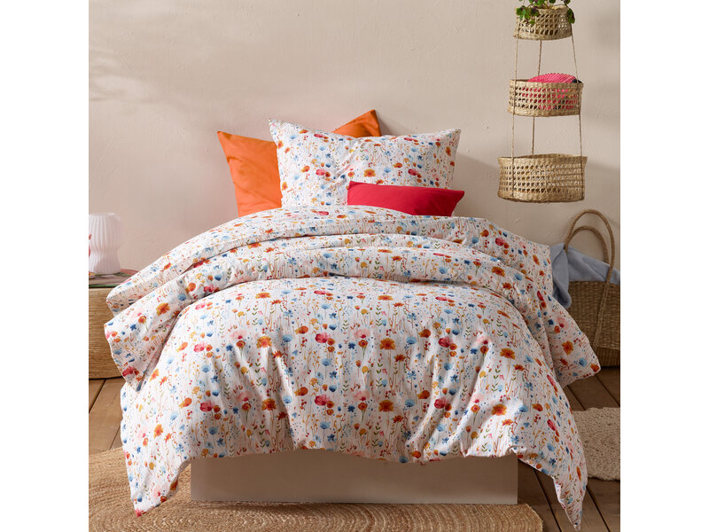 Moodit Dekbedovertrek Odil Anette Bloom Paradise - 140 x 200/220 + 60 x 70 cm - Multi - Katoen