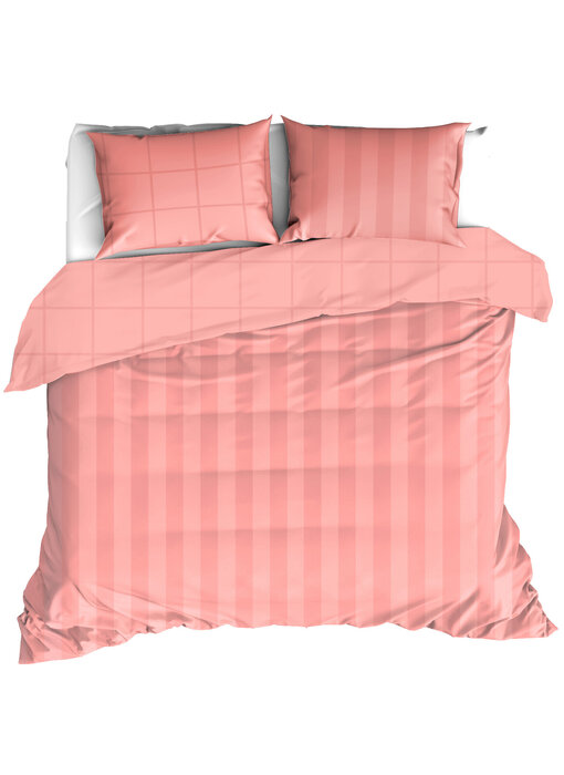 De Witte Lietaer Housse de couette Zygo Blush 240 x 220 + 2 housses de couette 60 x 70 cm en satin de coton
