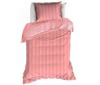 De Witte Lietaer Dekbedovertrek Zygo Blush 140 x 200/220 + 60 x 70 cm Katoen Satijn